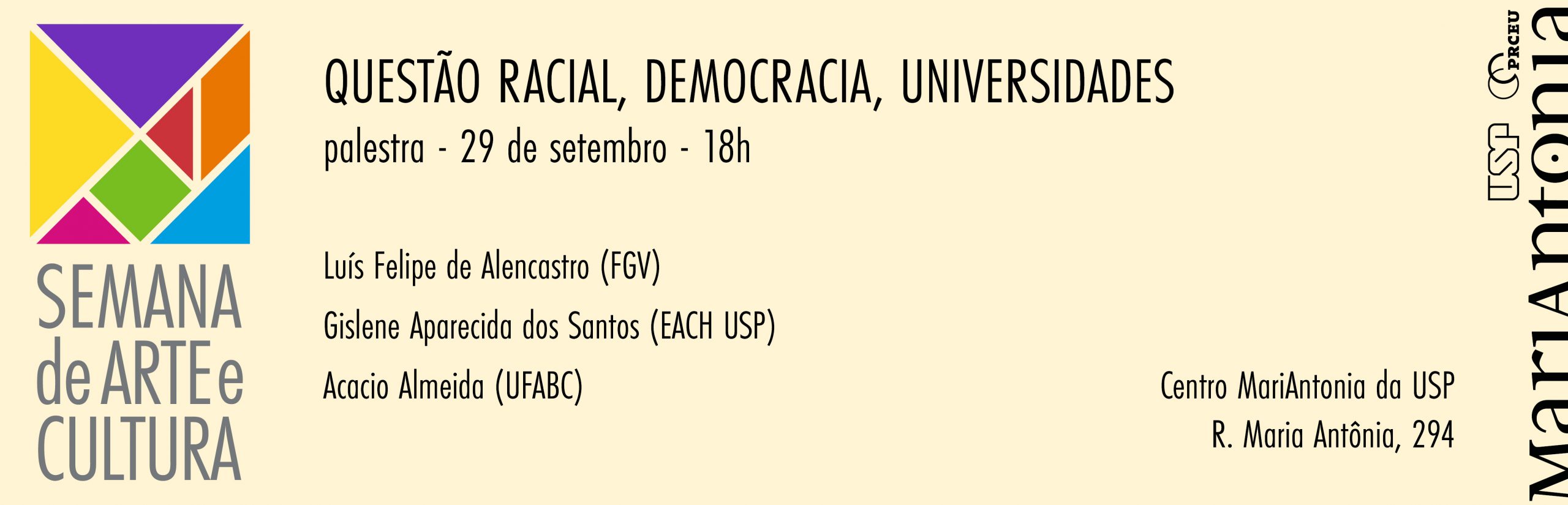 Mesa-redonda “Questão racial, democracia, universidades”