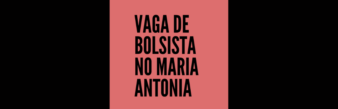 Vaga de bolsista PUB