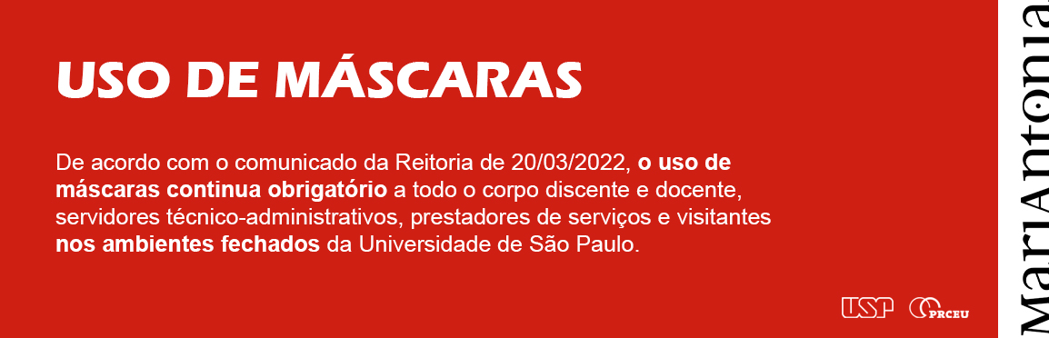 Uso de máscaras continua obrigatório em ambientes fechados na USP