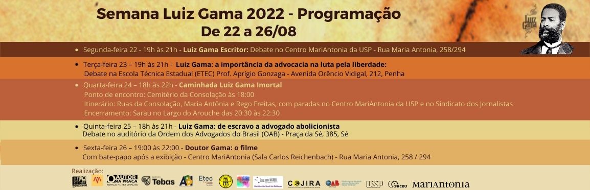 MariAntonia participa da Semana Luiz Gama