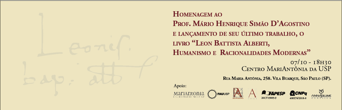 Homenagem e lançamento de livro do professor Mário Henrique Simão D´Agostino