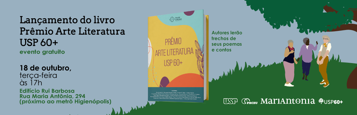 Lançamento do livro “Prêmio Arte Literatura USP 60+” – 2021