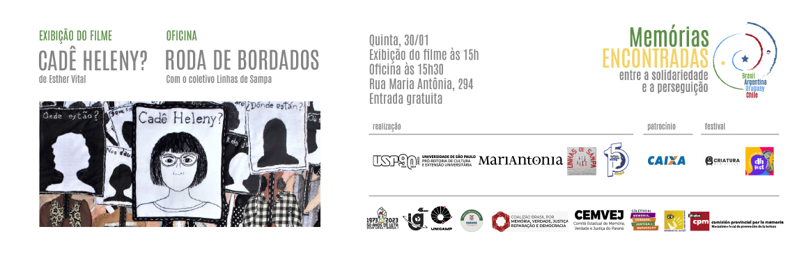 Filme e roda de bordados refletem sobre o horror da ditadura